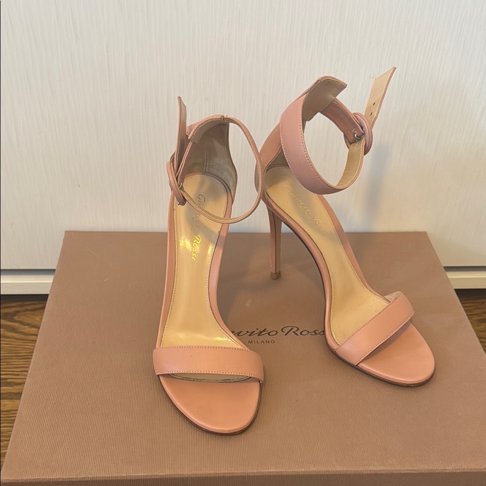 Gianvito Rossi Blush Pink Stiletto Heels